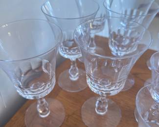 Set of beautiful FOSTORIA wine glasses and more! SIGNED! 