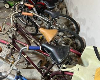 Several other assorted VINTAGE bikes and bike accessories! 