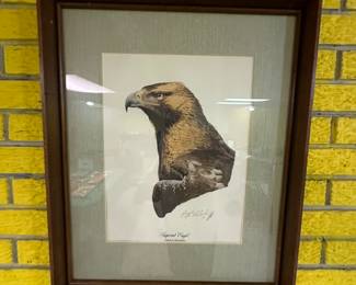 Imperial Eagle Art Piece! Signed buy the artist! 