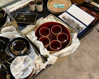 Back on the basement, or Asian inspired art and collectibles have EXPANDED GREATLY! So many fantastic vintage items in MINT condition! 