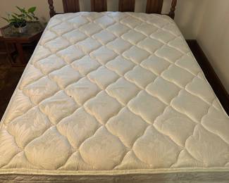 This is a terrific MCM Full Size Bed! COMPLETE for one price! Sterns and Foster Mattress ion Excellent condition! 