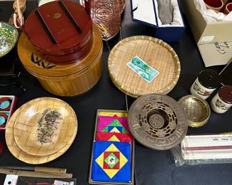 Back on the basement, or Asian inspired art and collectibles have EXPANDED GREATLY! So many fantastic vintage items in MINT condition! 