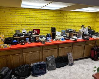 Massive display of small electronics and cameras! 