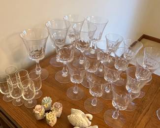 This is just a SMALL portion of the beautiful Crystal Stemware that we will have for your consideration. Many pieces signed! 