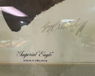 Imperial Eagle Art Piece! Signed buy the artist! 