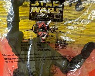 VERY COOL! Star Wars Episode 1 Phantom Menace Darth Maul Character Cup Cover Taco Bell 1999 UNOPENED!