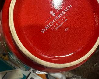 A terrific set of four Waechtersbach Christmas tree Bowls! MINT CONDITION! 