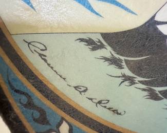 I LOVE this piece! Vintage Pacific Northwest Hand Drum -  Clarence Wells Native American Chief Signed