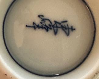 A RARE Otigari OMC Oriental Chinese Japanese Tea Pot with Six Teacups! 