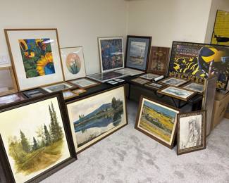 TONS of art! Many pieces are signed originals! 