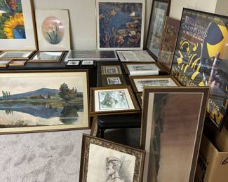 TONS of art! Many pieces are signed originals! 