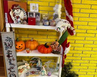 Here we have some holiday decorations! Christmas, Halloween and Easter! 