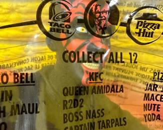 VERY COOL! Star Wars Episode 1 Phantom Menace Darth Maul Character Cup Cover Taco Bell 1999 UNOPENED!
