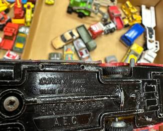 This box is filled with assorted vintage cars from around the world! 