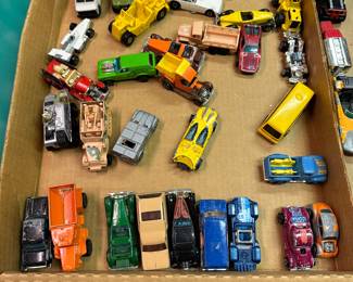 This box is filled with vintage Hot Wheels Cars!