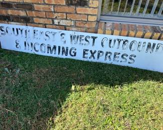 Metal sign