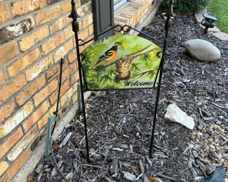 Welcome yard sign