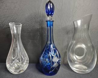 Blue Crystal Decanter, Polish Decanter