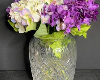 Crystal Vase with Bouquet