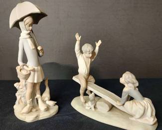 LLadro Girl Holding Umbrella