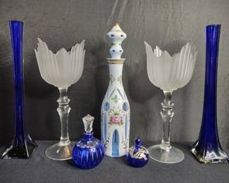 Decanter, Vases, Candle Holders