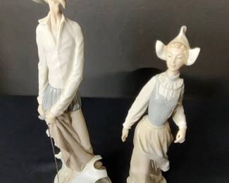 Lladro Don Quixote, Lady Maiden Figurines