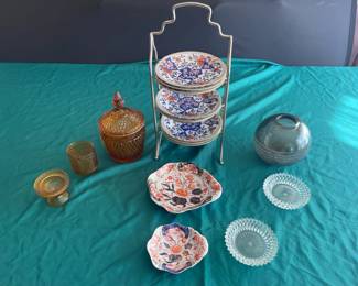 Amber Glass, Japanese Style Plates