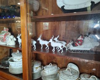 Dept. 56 Santa with Reindeer