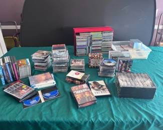 CDs. DVDs, VHS and Cassettes
