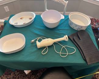 Dishes, Prep Bowl and Blender