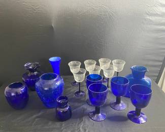 Blenko Cobalt Pitcher