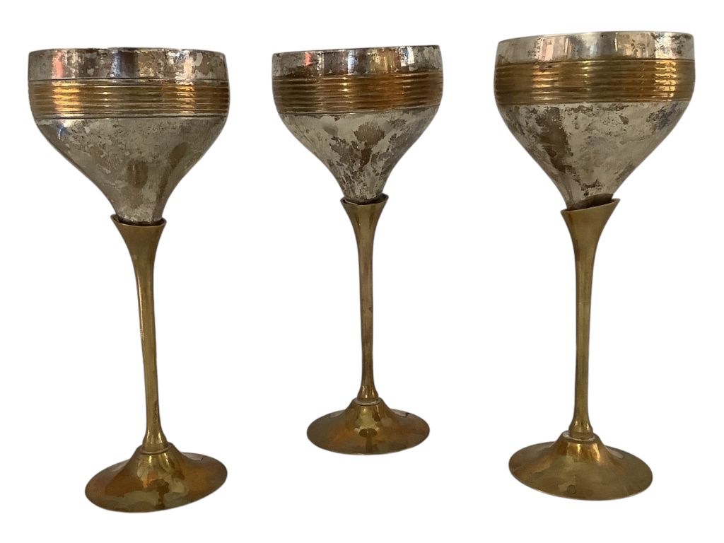 Brass Metal Wine Glasses 