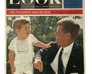 1963 Look Magazine The President  Son 