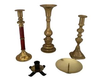 Brass and Metal Candle Stick Holders 