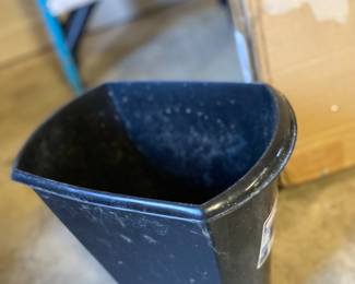 Wastebasket in garage 