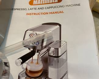 Instruction manual for latte & cappuccino machine 
