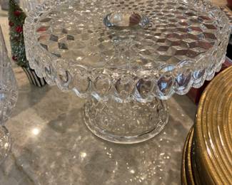 Fostoria pedestal cake plate