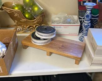 Christmas sleigh, ornaments, miscellaneous 