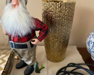 Cowboy Santa & vase