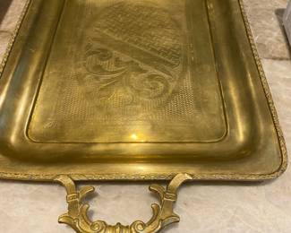 Gold tone platter