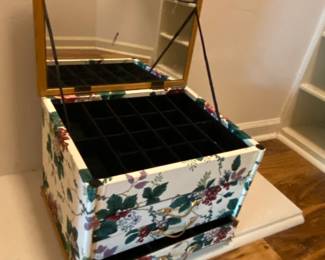 Mirrored box with drawer at bottom