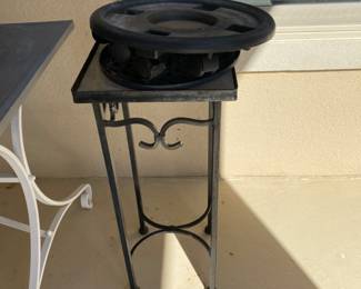 Outdoor items on patio 