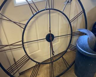 Garage- large metal clock