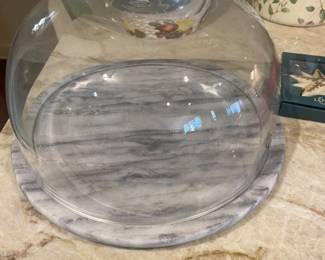 Cheese dome with platter