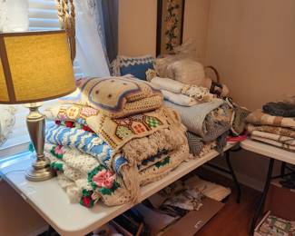 Handmade Blanket, Quilts, ect and sewing/ knitting/ crochet supplies