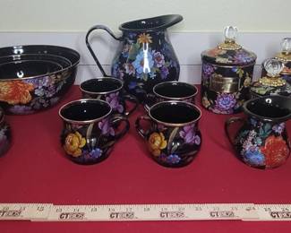 MacKenzieChilds Black Flower Market