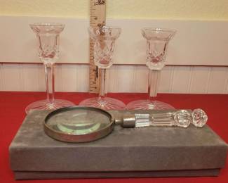 Waterford Candlesticks Magnifying Glass