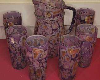 Kohor Hand Painted Glassware Set