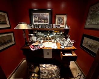 Bar area with lots of fun and wall art