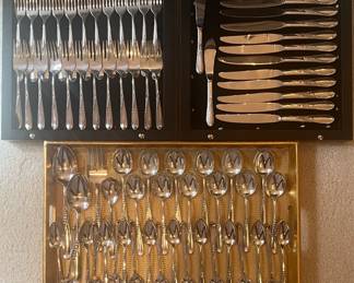 Reed & Barton "Silver Wheat" Sterling Silver Flatware, 73 pieces
